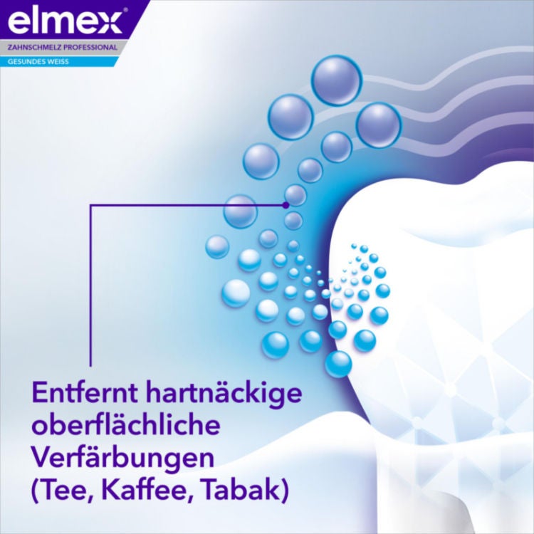elmex® Zahnschmelz Professional Weiss-Schmelz Zahnpasta Vorteil 2